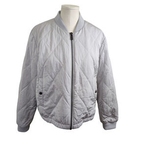 Nine West Jacket Womens Petites Large Quilted Bomber Lightweight Puffer Coat